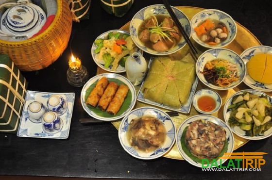 New year feast of Vietnamese people